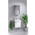 Комплект мебели для ванной Aqwella Smart 50 Бетон светлый, белый Фото 4