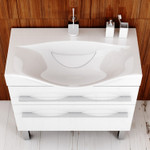 Комплект мебели для ванной Aqwella Milan 100Н Белый Фото 7