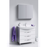 Комплект мебели для ванной Aqwella Allegro 75Н Белый Фото 6