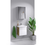 Комплект мебели для ванной Aqwella Smart 50 Дуб Балтийский, белый Фото 7