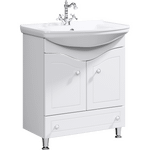 Комплект мебели для ванной Aqwella Franchesca 75 Белый Фото 2