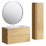 Комплект мебели для ванной Aqwella Accent 100 Дуб Золотой Фото 1