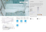 Ванна акриловая Marka One Convey 150x75 левая (чаша, экран, ножки, сифон) Фото 4