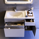 Комплект мебели для ванной Aqwella Malaga 90 Белый Фото 10