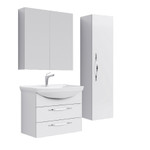 Комплект мебели для ванной Aqwella Allegro 75 Белый Фото 1