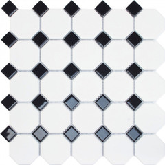 Мозаика Oxford Black 29,5x29,5 Dune