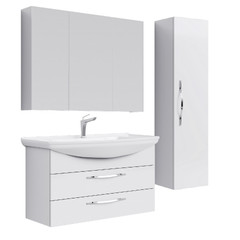 Комплект мебели для ванной Aqwella Allegro 105 Белый