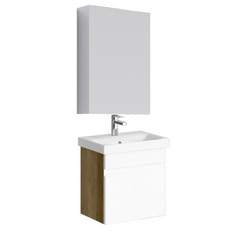 Комплект мебели для ванной Aqwella Smart 50 Дуб Балтийский, белый