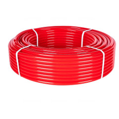 Tруба из сшитого полиэтилена ROMMER 16x2.0 PEX-a с кислородным слоем (100 м.-бухта), красная