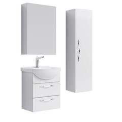 Комплект мебели для ванной Aqwella Allegro 50 2Я Белый
