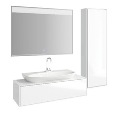 Комплект мебели для ванной Aqwella Genesis 120 Белый