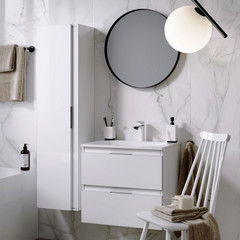 Комплект мебели для ванной Aqwella Accent 60 Белый