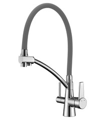 Смеситель для кухни Lemark Comfort LM3071C-Gray с подключением к фильтру питьевой воды