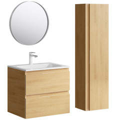 Комплект мебели для ванной Aqwella Accent 60 Дуб Золотой