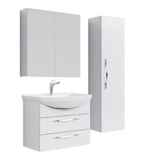 Комплект мебели для ванной Aqwella Allegro 75 Белый
