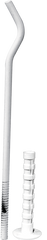 Кронштейн анкерный 7х300 мм (белый с дюбелем)
