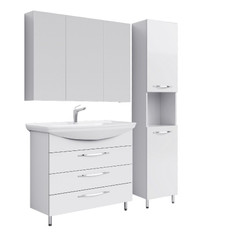 Комплект мебели для ванной Aqwella Allegro 105Н Белый