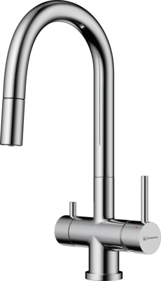 Смеситель для кухни OMOIKIRI AKITA-S-C с подкл. к фильтру с выдв-ой лейкой хром (4994330)