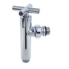 Вентиль запорный угловой со сгоном (крест) НР-НР 1/2x1/2 