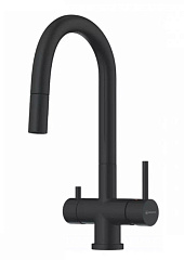 Смеситель для кухни OMOIKIRI AKITA-S-GB с подкл. к фильтру с выдв-ой лейкой графит (4994359)