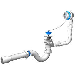 Сифон Ани для ванны Е155 с трубой