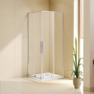 Душевой уголок Alvaro Banos Toledo C90.20 Cromo с поддоном Фото 1