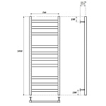 Полотенцесушитель водяной Point Меркурий П10 500х1000, хром Фото 3