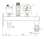 Группа подключения мембранного бака с отсекателем 3/4" STOUT Фото 8