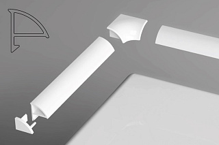 Декоративная планка 6/1100 Ravak белая Фото 1