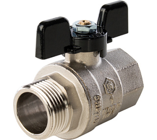 Кран шаровый с американкой 1" б. г/ш Stout Фото 1