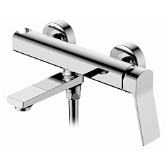 Смеситель для ванны Ledeme L3185 короткий поворотный излив