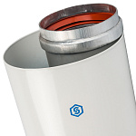 Труба коаксиальная 1000 мм DN60/100 п/м Stout (уплот.и хомут в ком.) Фото 4