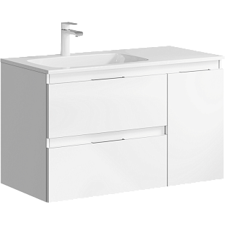 Комплект мебели для ванной Aqwella Accent 90L Белый Фото 1