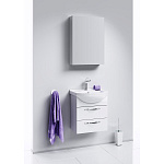 Тумба с раковиной подвесная Aqwella Allegro 50см 2Я Белый Фото 4