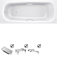 Ванна стальная BLB UNIVERSAL HG 170х70, 3,5 mm (в комплекте ручки, ноги)