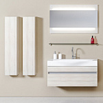 Шкаф-пенал подвесной Aqwella Анкона 35, цвет "Акация" Фото 2