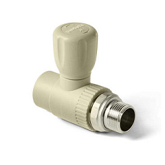 Кран для радиатора прямой 20х1/2" PRO AQUA (60) серый