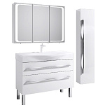 Комплект мебели для ванной Aqwella Milan 100Н Белый Фото 1