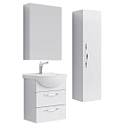 Комплект мебели для ванной Aqwella Allegro 50 2Я Белый Фото 1