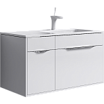 Комплект мебели для ванной Aqwella Malaga 90 Белый Фото 4