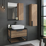 Зеркало-шкаф Comforty Кёльн-75 дуб темный Фото 2