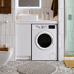 Тумба с раковиной Alavann Soft 100 (левая) белая Фото 2