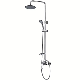 Смеситель с верхним тропическим душем KONNER TS1400R Фото 1