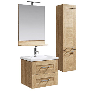 Комплект мебели для ванной Aqwella Foster 60 Дуб Сонома Фото 1