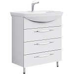 Комплект мебели для ванной Aqwella Allegro 75Н Белый Фото 1