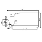 Смеситель для ванны Ledeme 2213L Фото 7