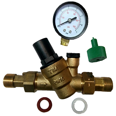 Редуктор снижение давления с манометром 1/2"х3/4" г/ш TIM BL6823A