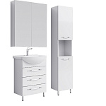 Комплект мебели для ванной Aqwella Allegro 65Н Белый Фото 1