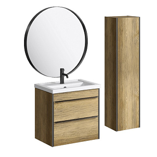 Комплект мебели для ванной Aqwella Fargo 60 Дуб Балтийский Фото 1