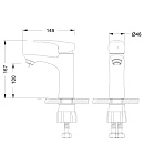 Смеситель Lemark Linara LM0406C для умывальника Фото 2